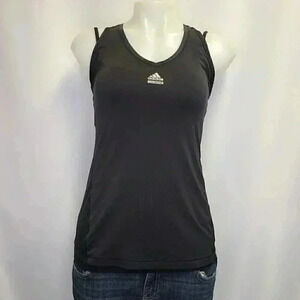 Adidas Techfit Climacool Black Racerback Tank Top Activewear Small